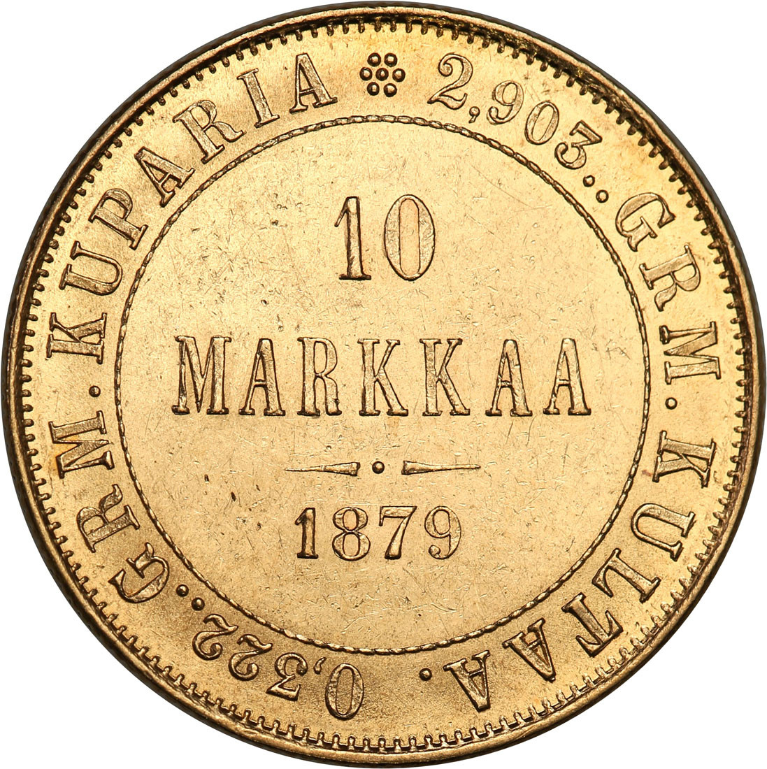 Finlandia/Rosja. Aleksander II. 10 marek 1879 S, Helsinki